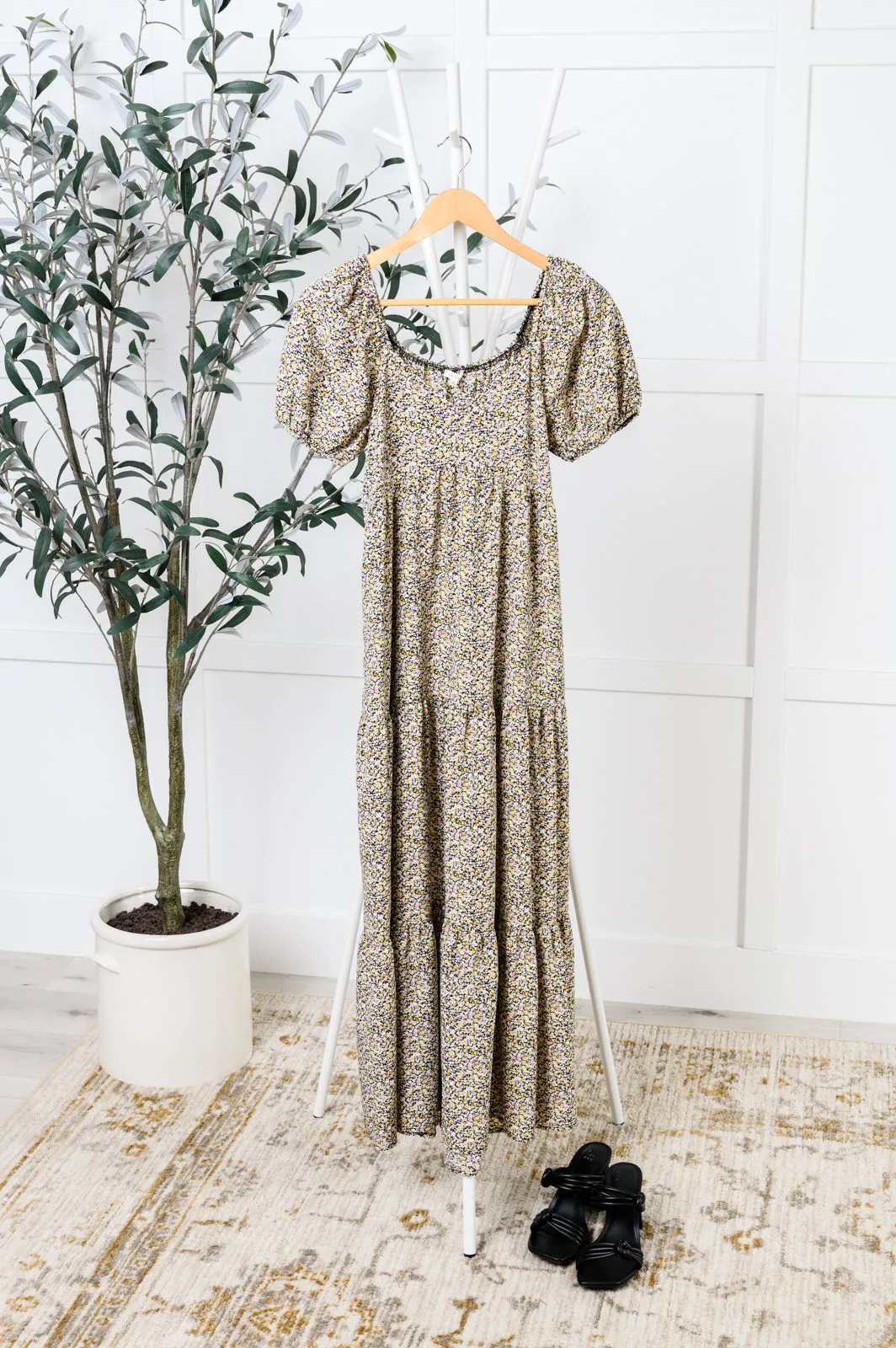A Moment of Love Balloon Sleeve Dress