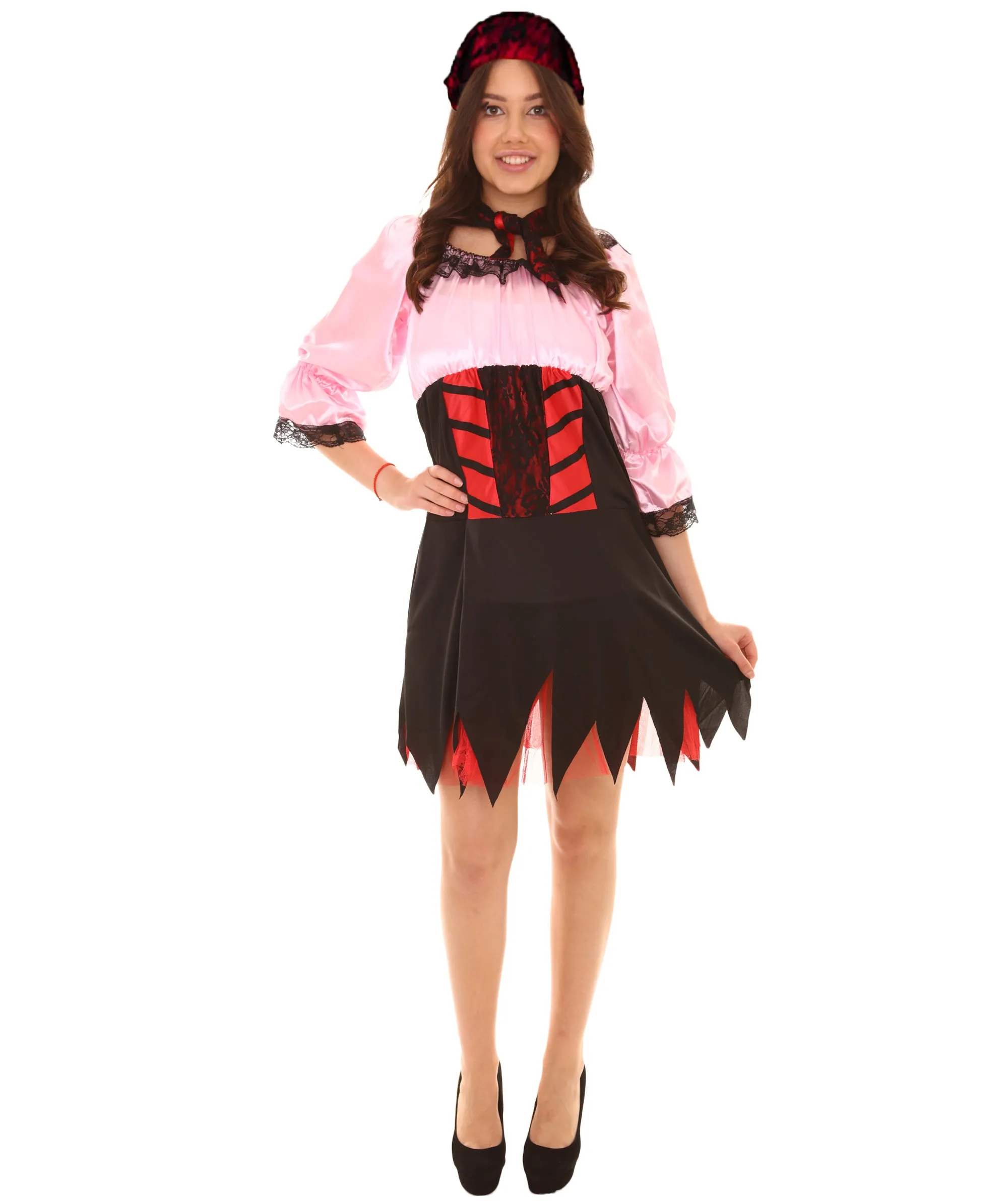 Adult Women's Sexy Pirate Costume | Lt Pink Cosplay Costume