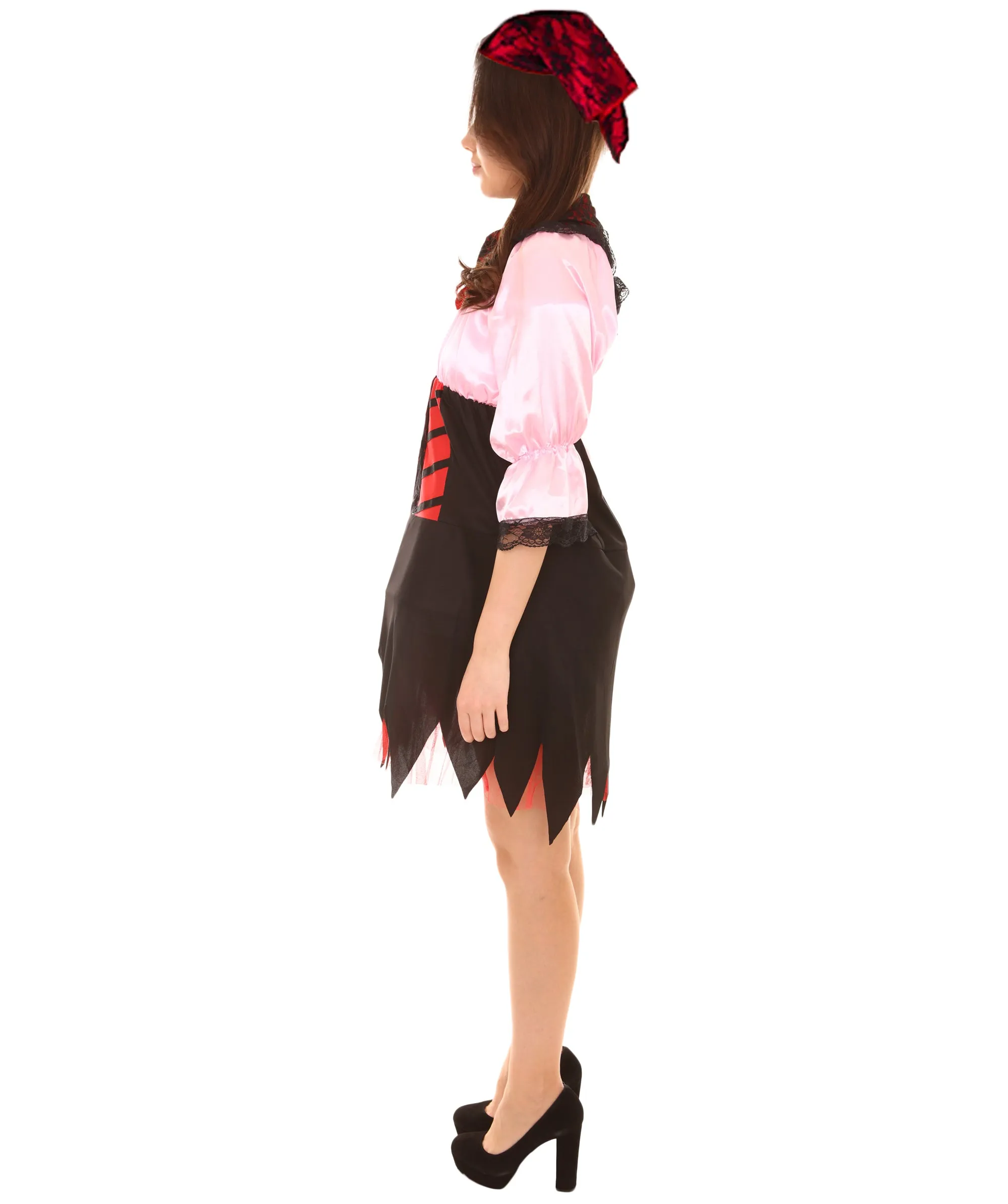 Adult Women's Sexy Pirate Costume | Lt Pink Cosplay Costume