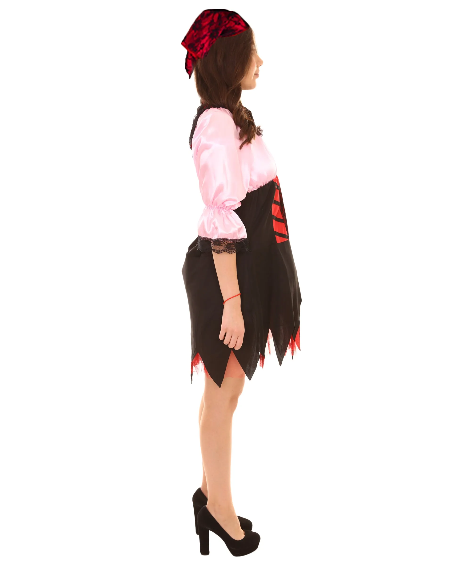 Adult Women's Sexy Pirate Costume | Lt Pink Cosplay Costume