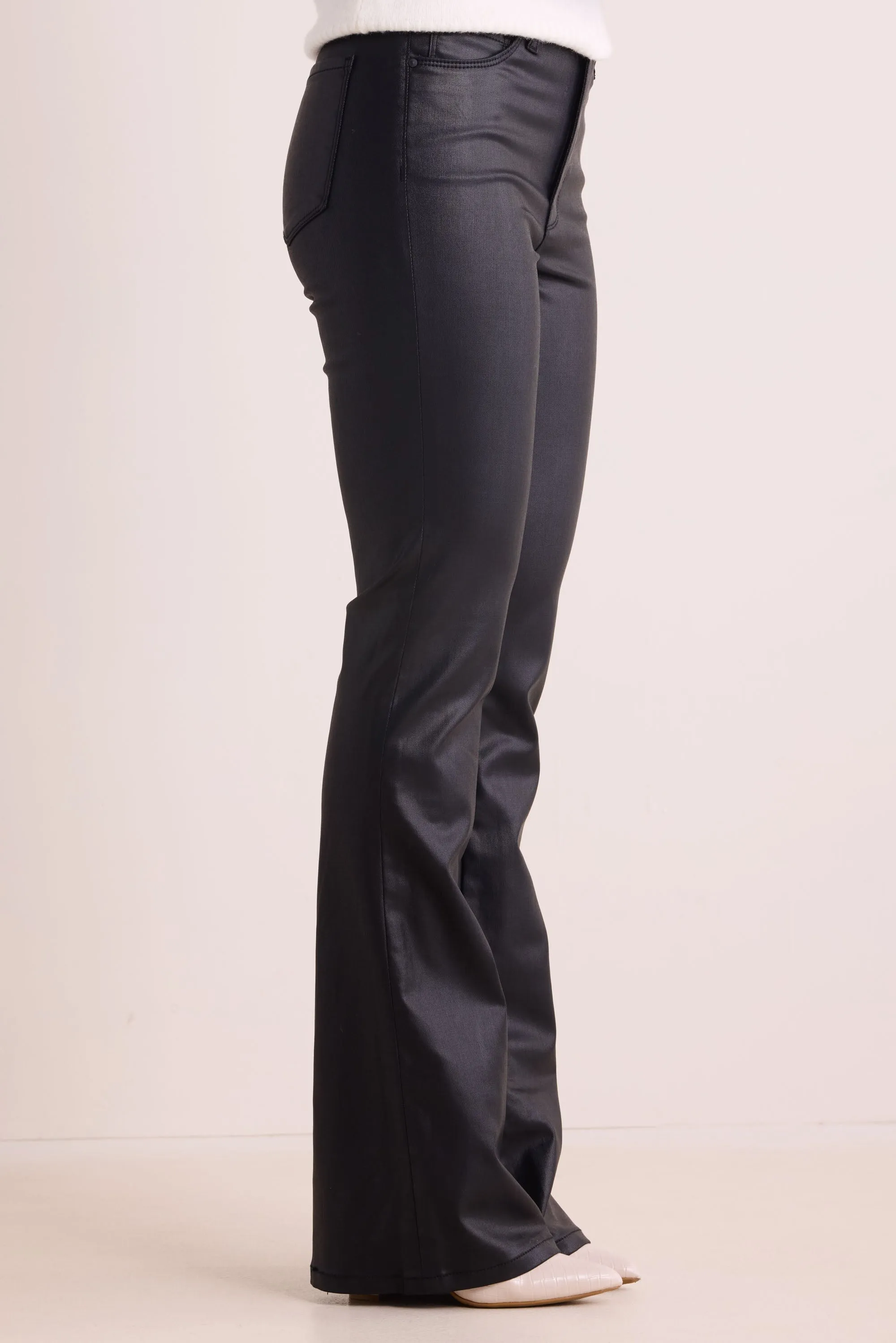 Ana Jeans Wax Coated- Black by Kut from the Kloth