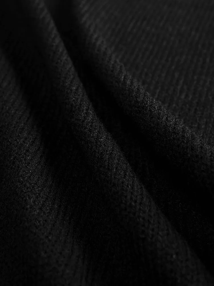 Beaded Split Side Patched Pocket Cardigan