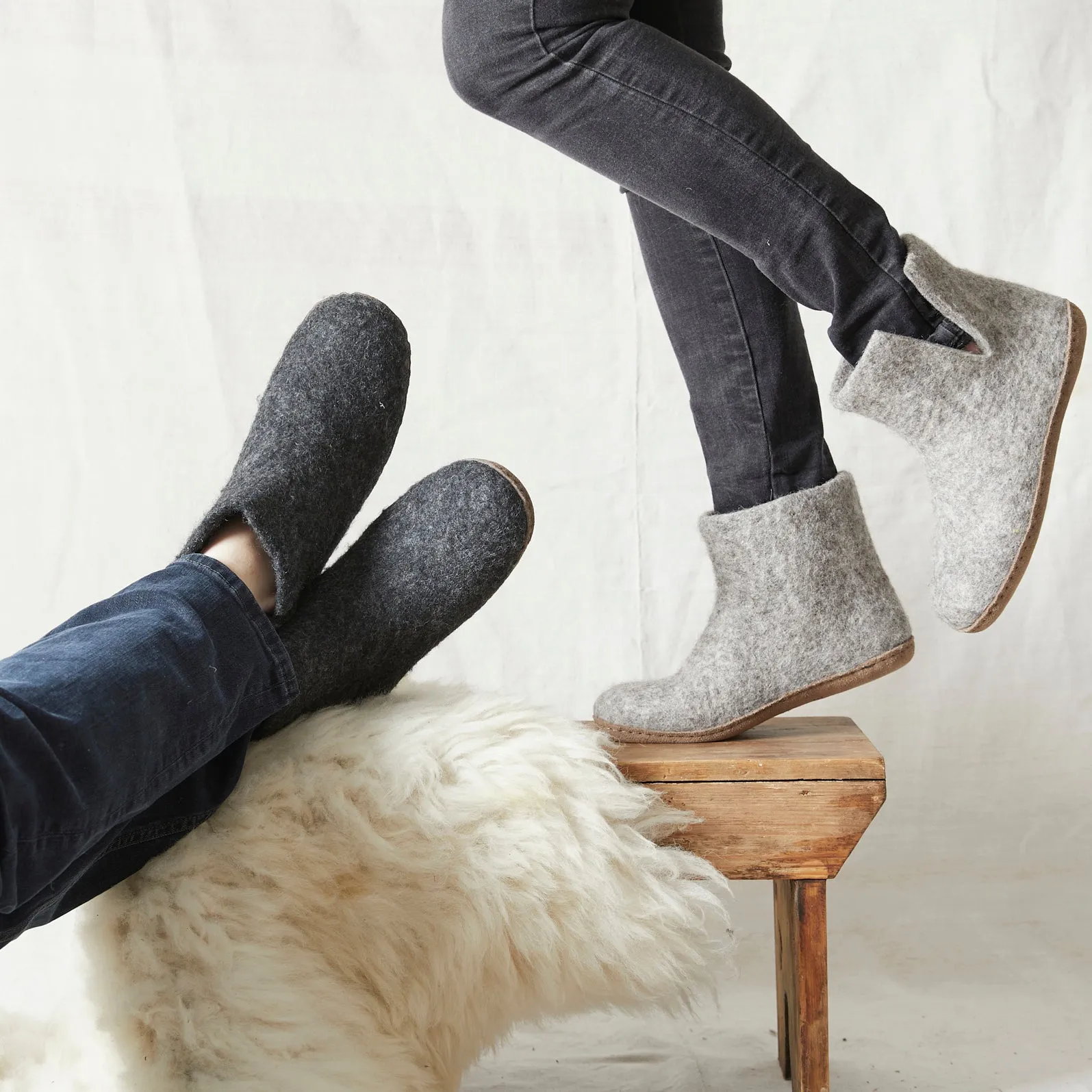 BIDI Unisex Felt Slipper Boot EU37-EU45 (WS)