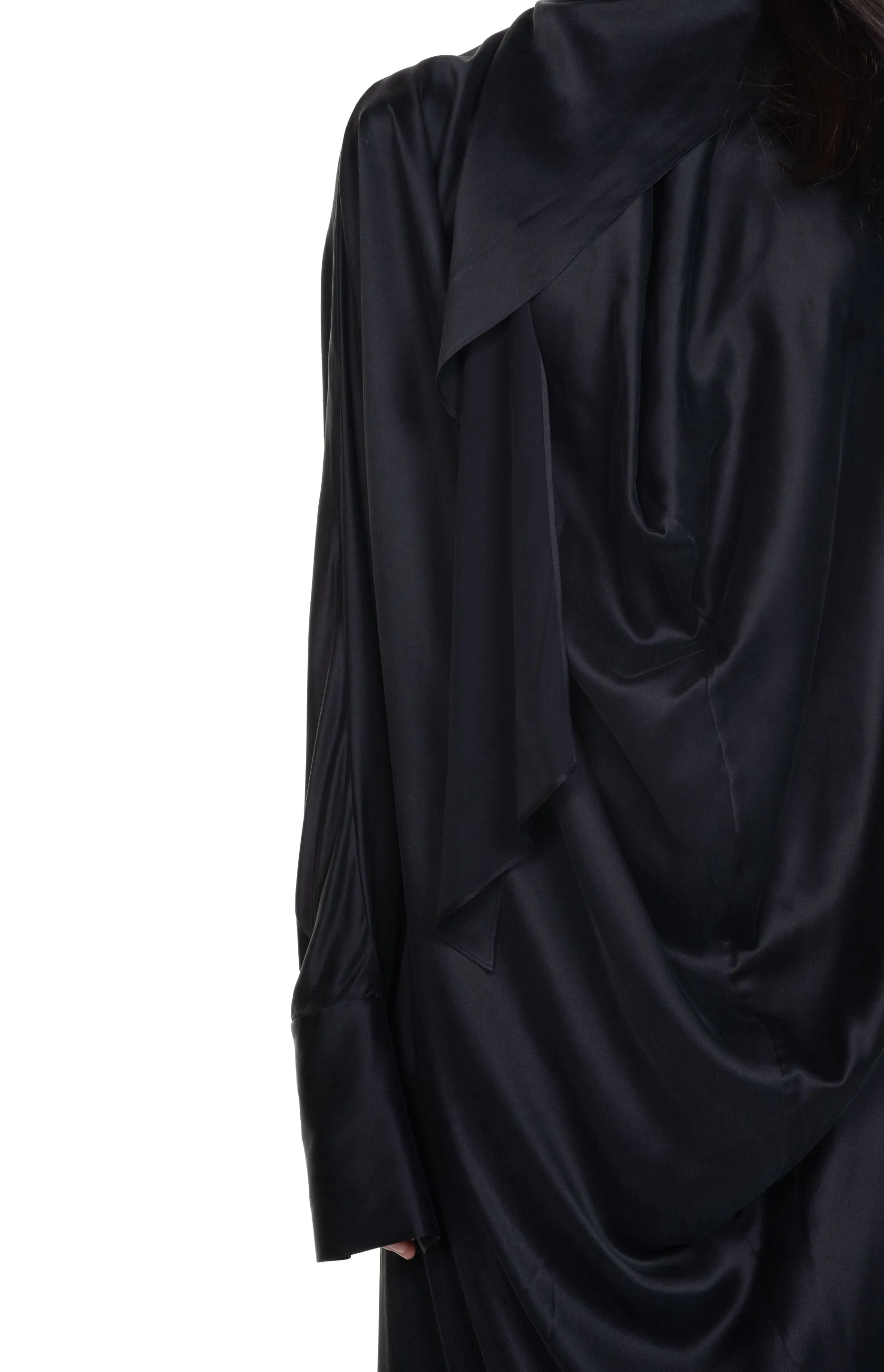 Black Draped Dress