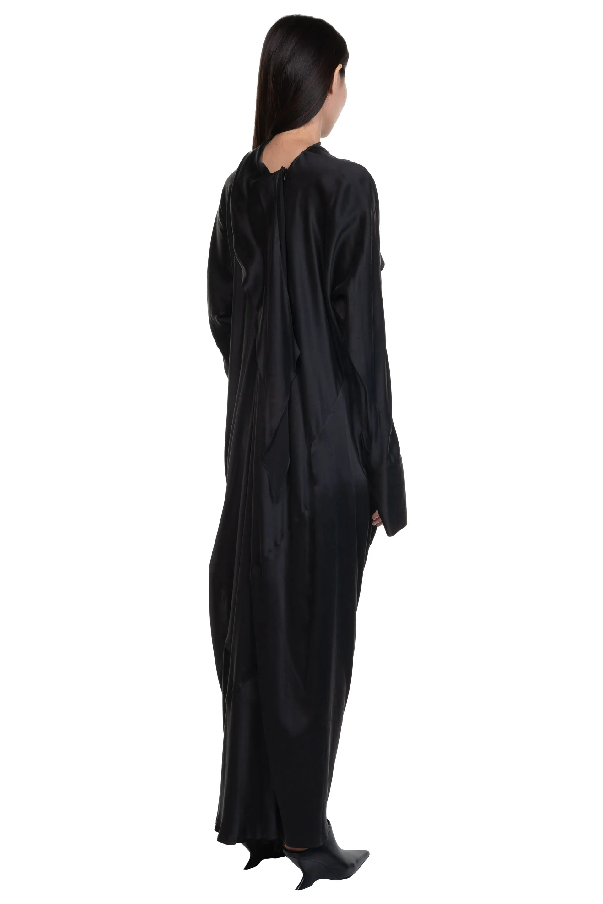 Black Draped Dress