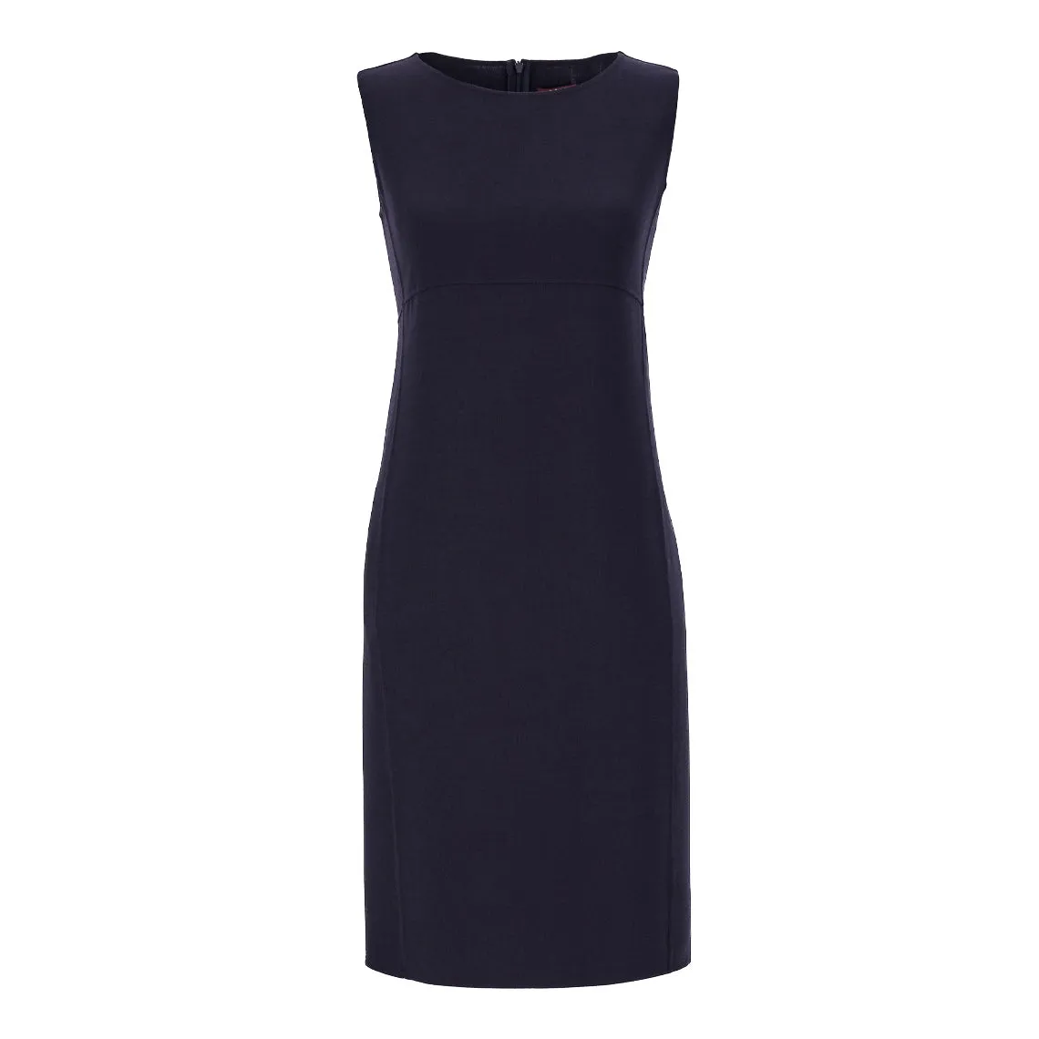 Carol Wool Crepe Shift Blue Dress