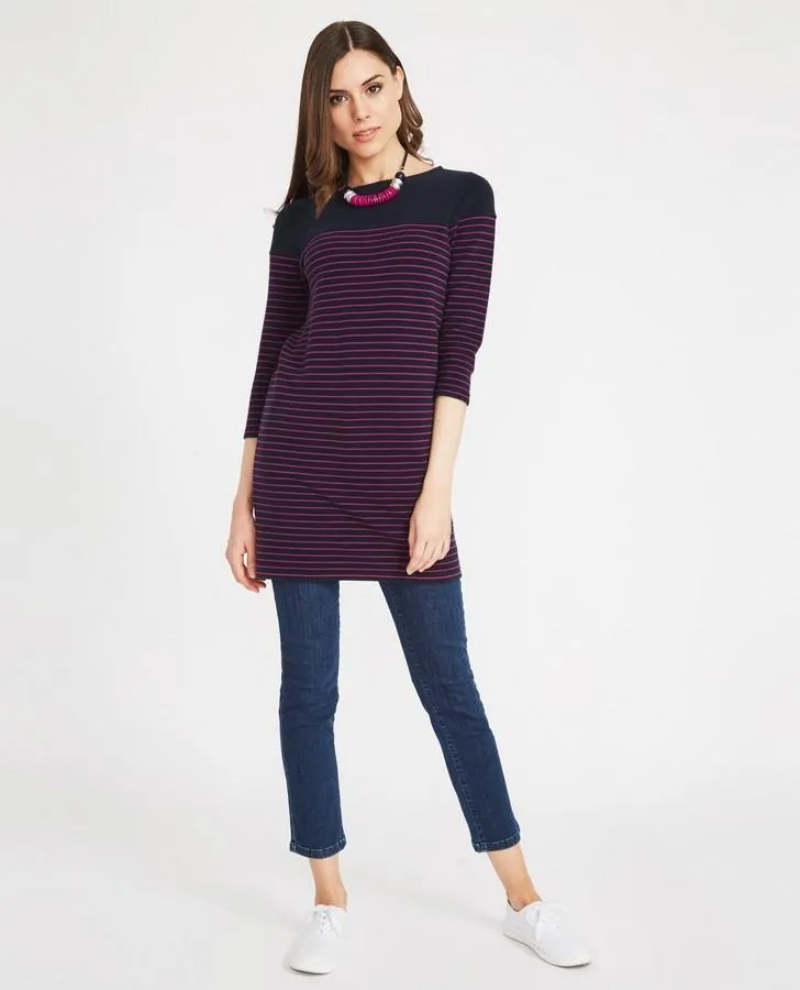 Colour Block Stripe Tunic