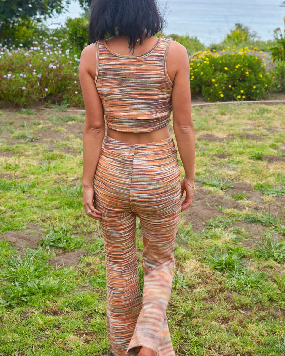 Cotton Knit Flared Leggings