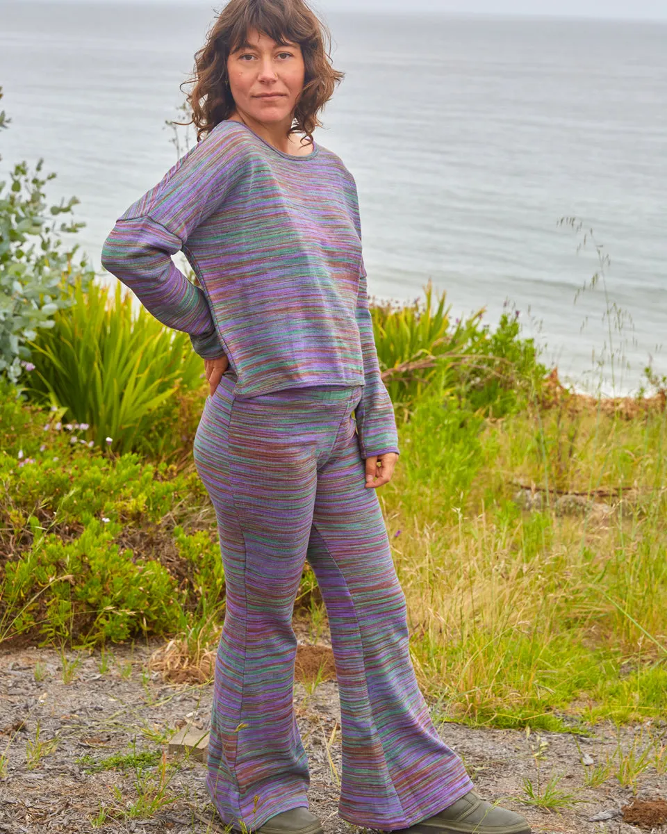 Cotton Knit Flared Leggings