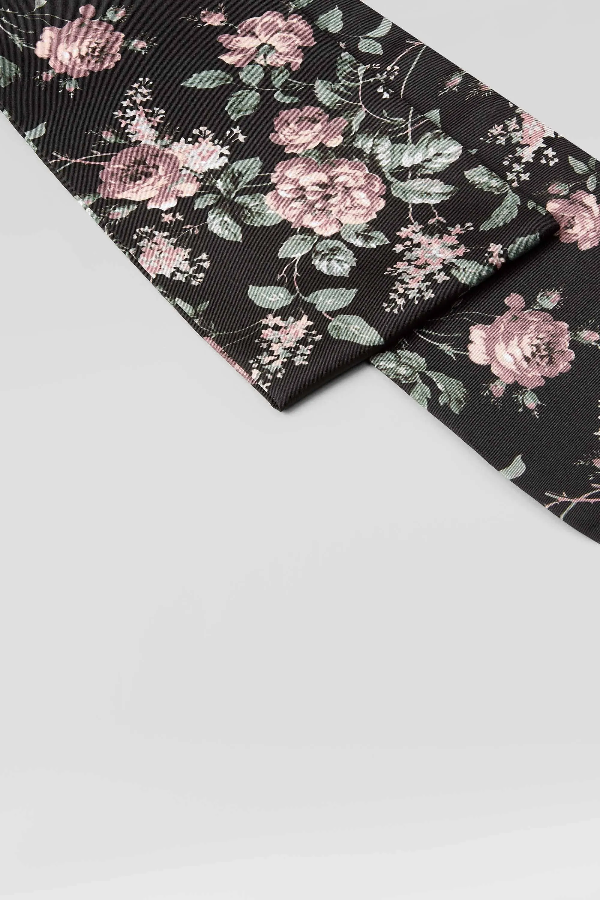 Deadset Black Floral Dress Scarf