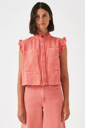 Dear Pablo Vest in Mineral Red