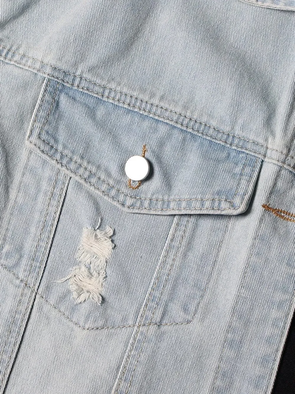 Debbie Streetwear Spliced Denim Jacket