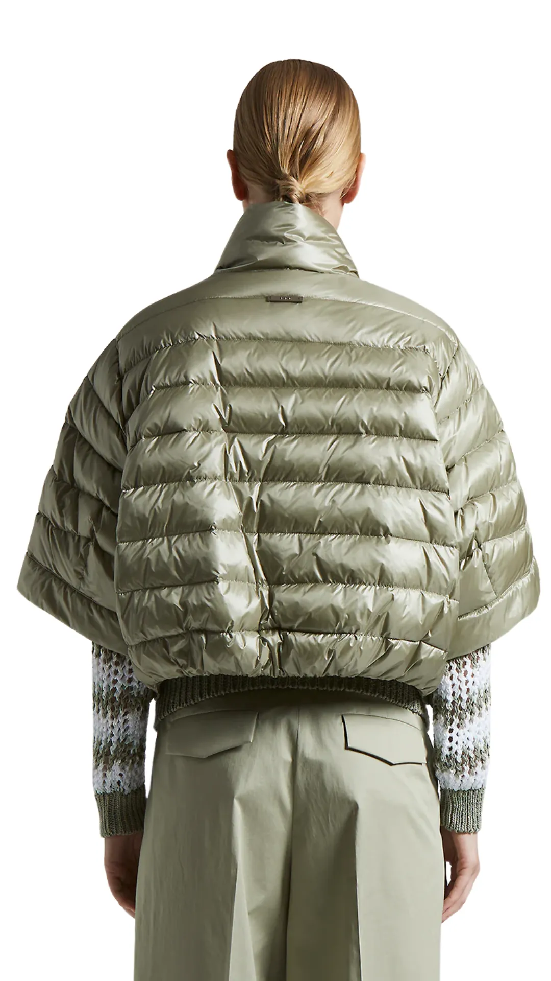Down Cape Puffer Jacket