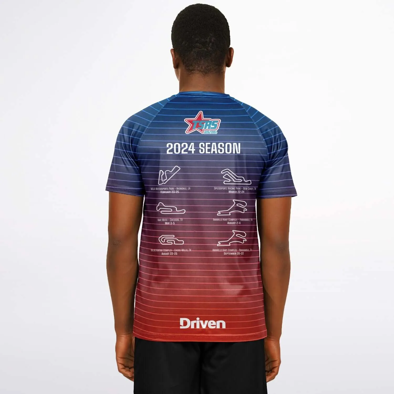 DRIVEN | TSRS '24 | Karting Underwear Top - Short Sleeve - Adult - Red/Blue