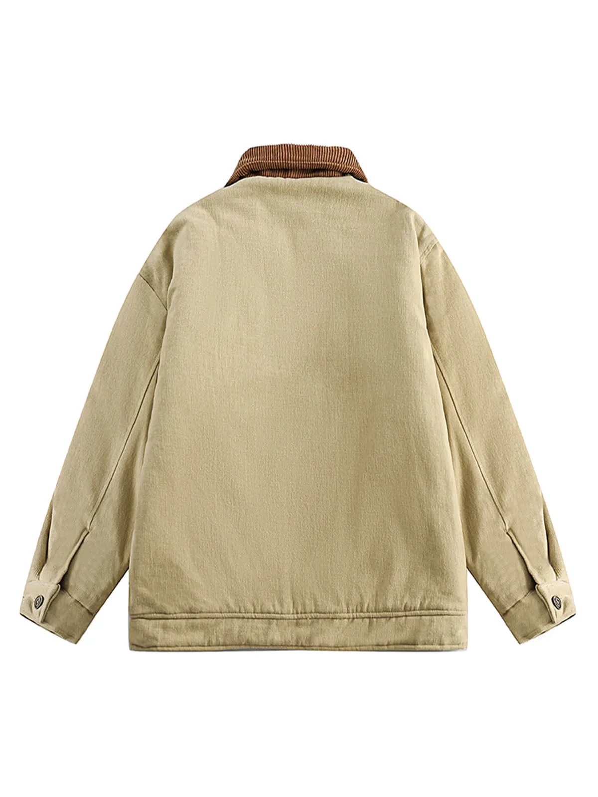 Embroidery Patchwork Print Stand Collar Quilted Jacket