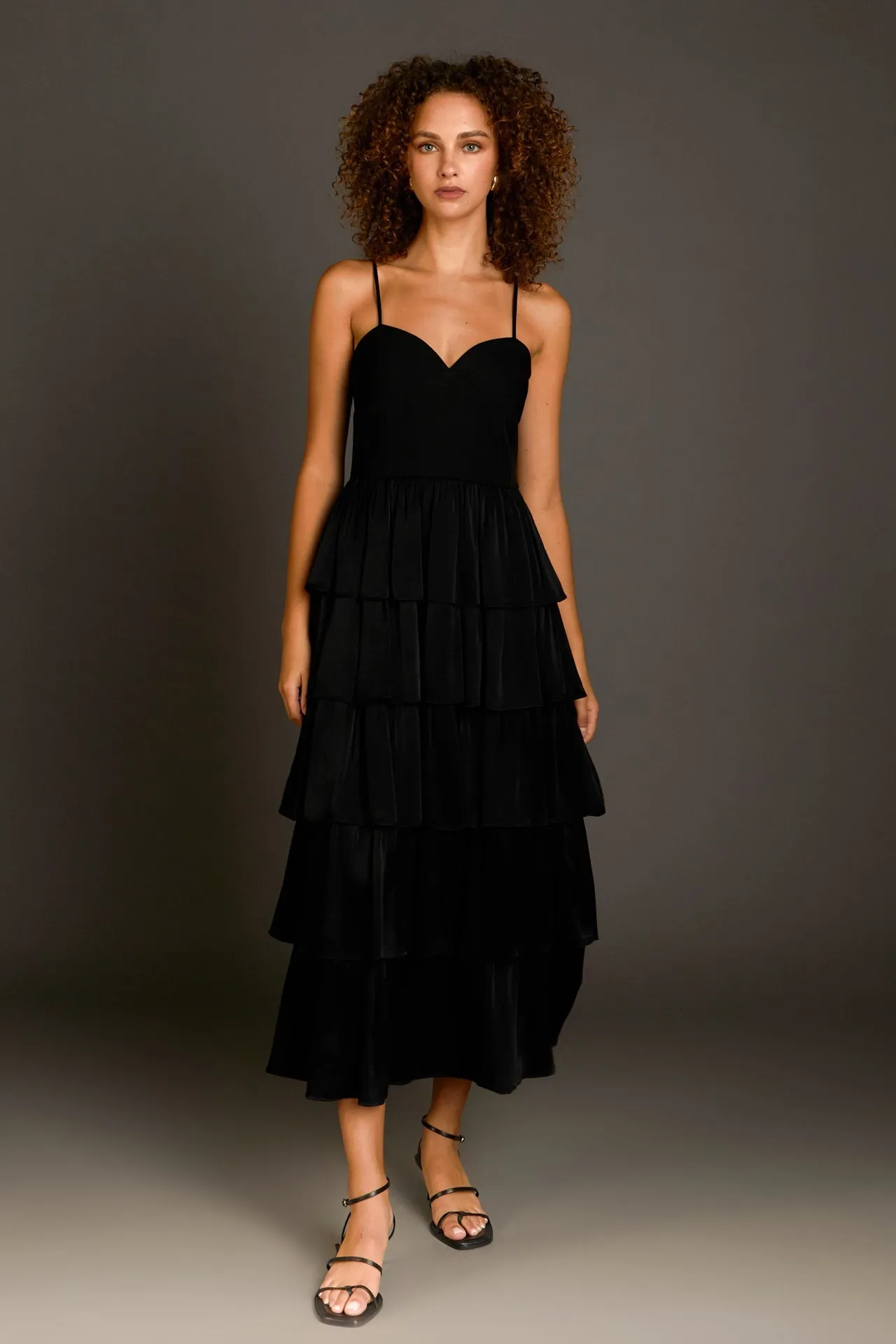 Endless Rose - Mixed Media Maxi Dress