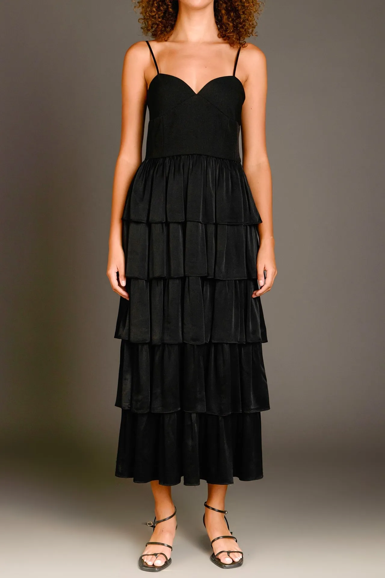 Endless Rose - Mixed Media Maxi Dress