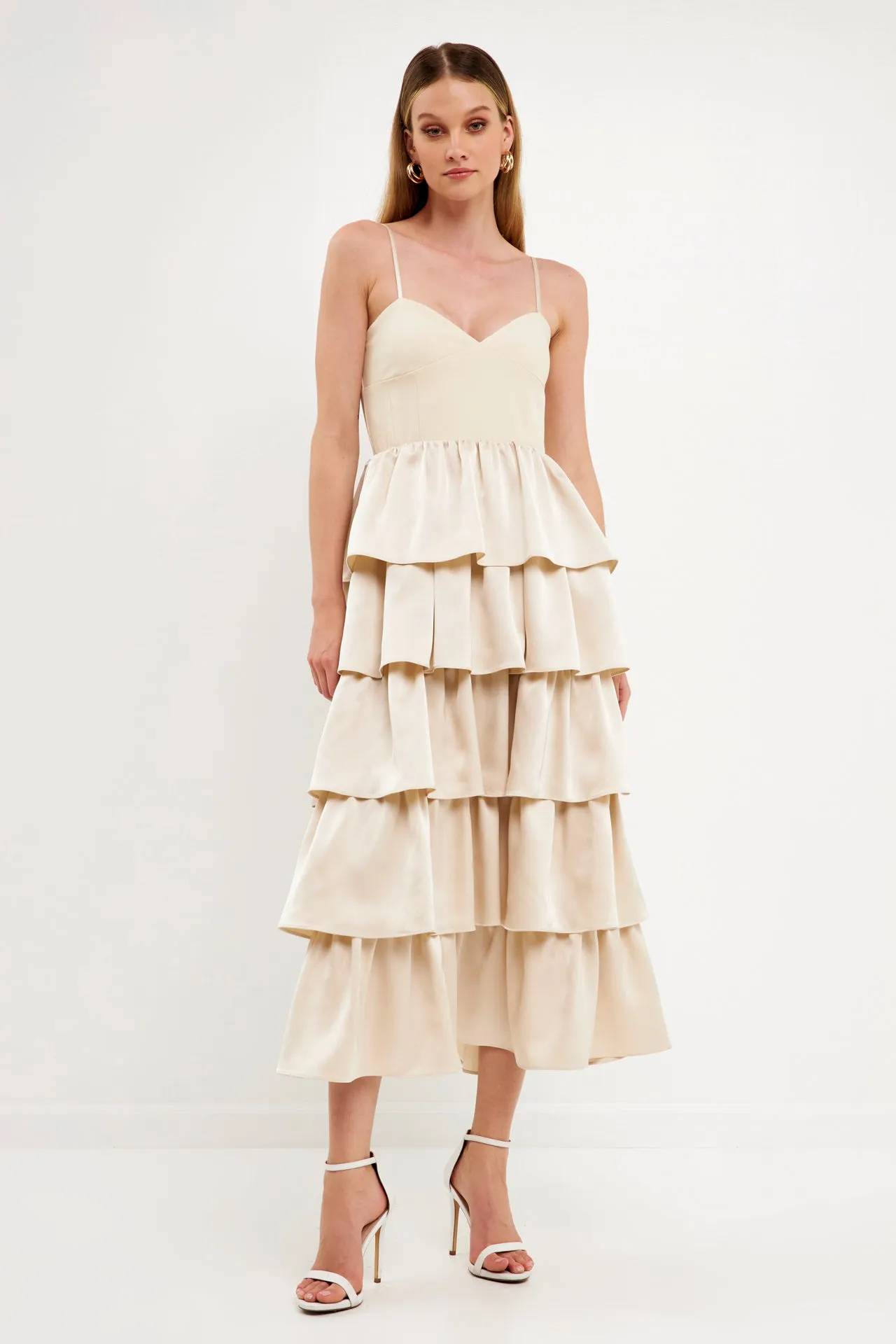 Endless Rose - Mixed Media Maxi Dress