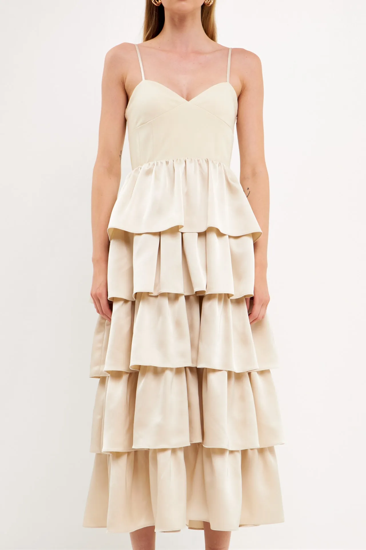 Endless Rose - Mixed Media Maxi Dress