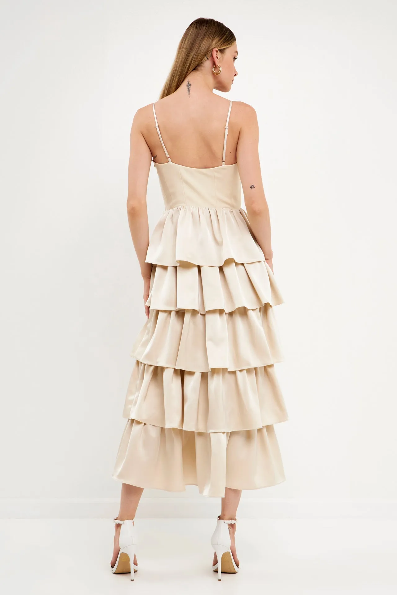 Endless Rose - Mixed Media Maxi Dress