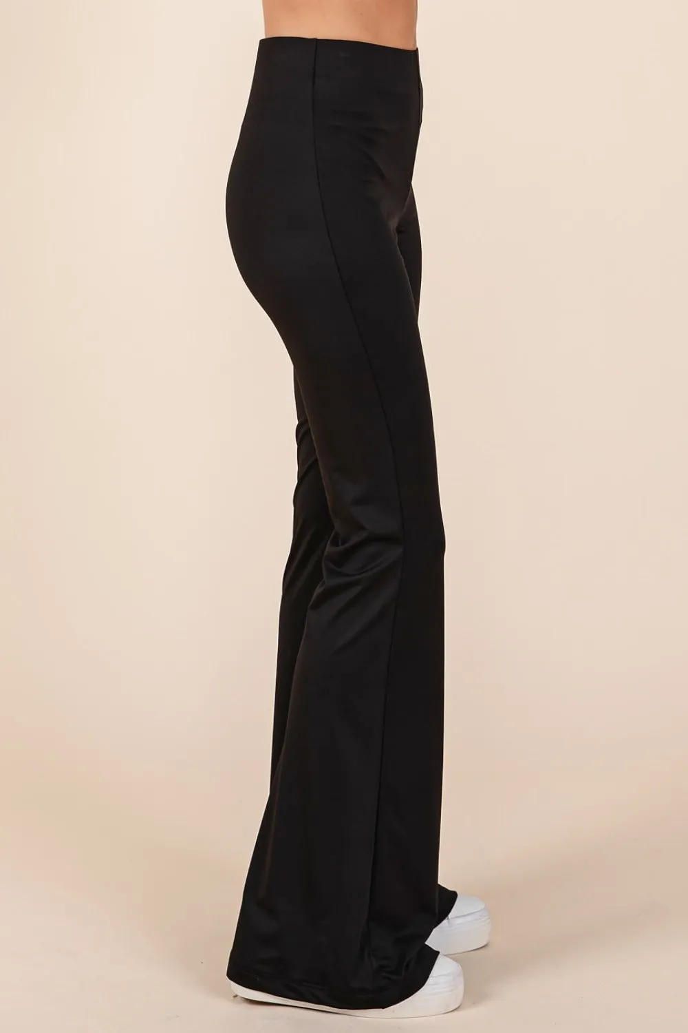 Explore More Collection - Mittoshop Stretchy Soft Elastic Waist Flare Pants