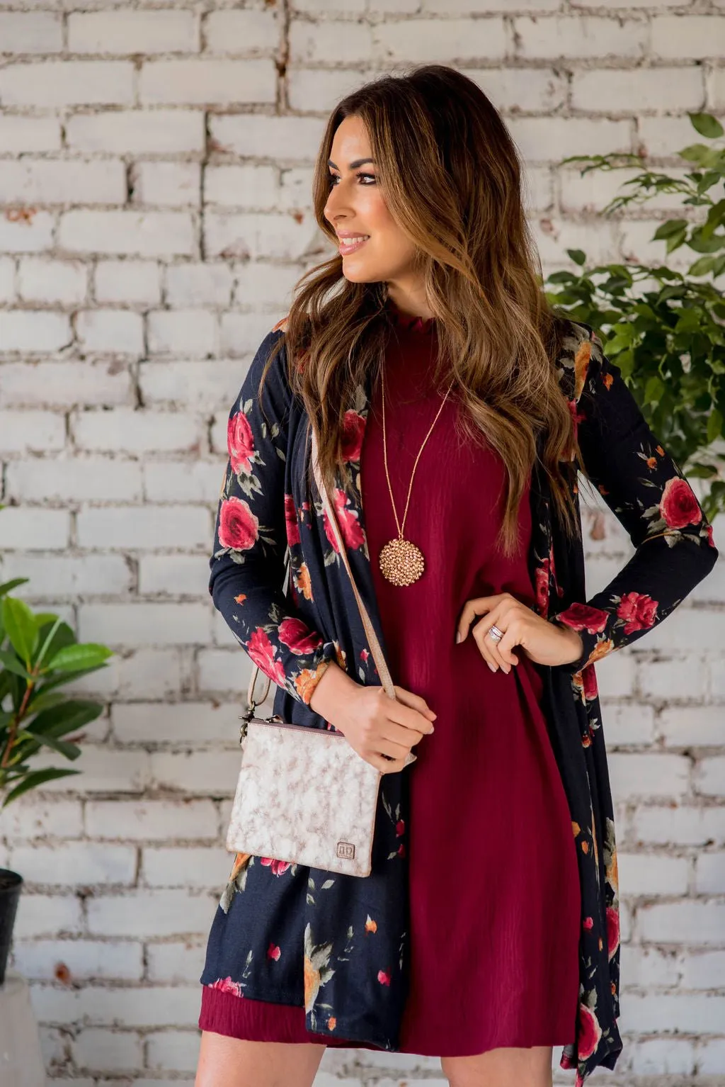 Floral Tunic Cardigan