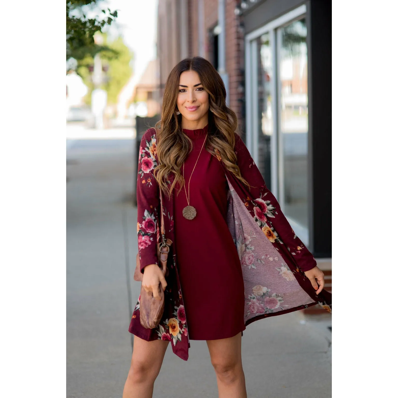 Floral Tunic Cardigan