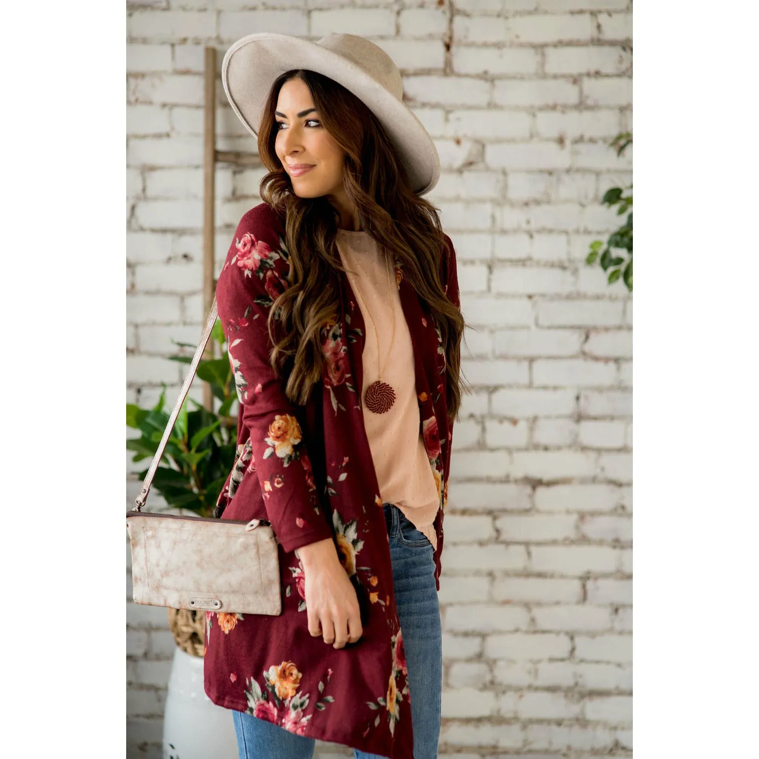 Floral Tunic Cardigan