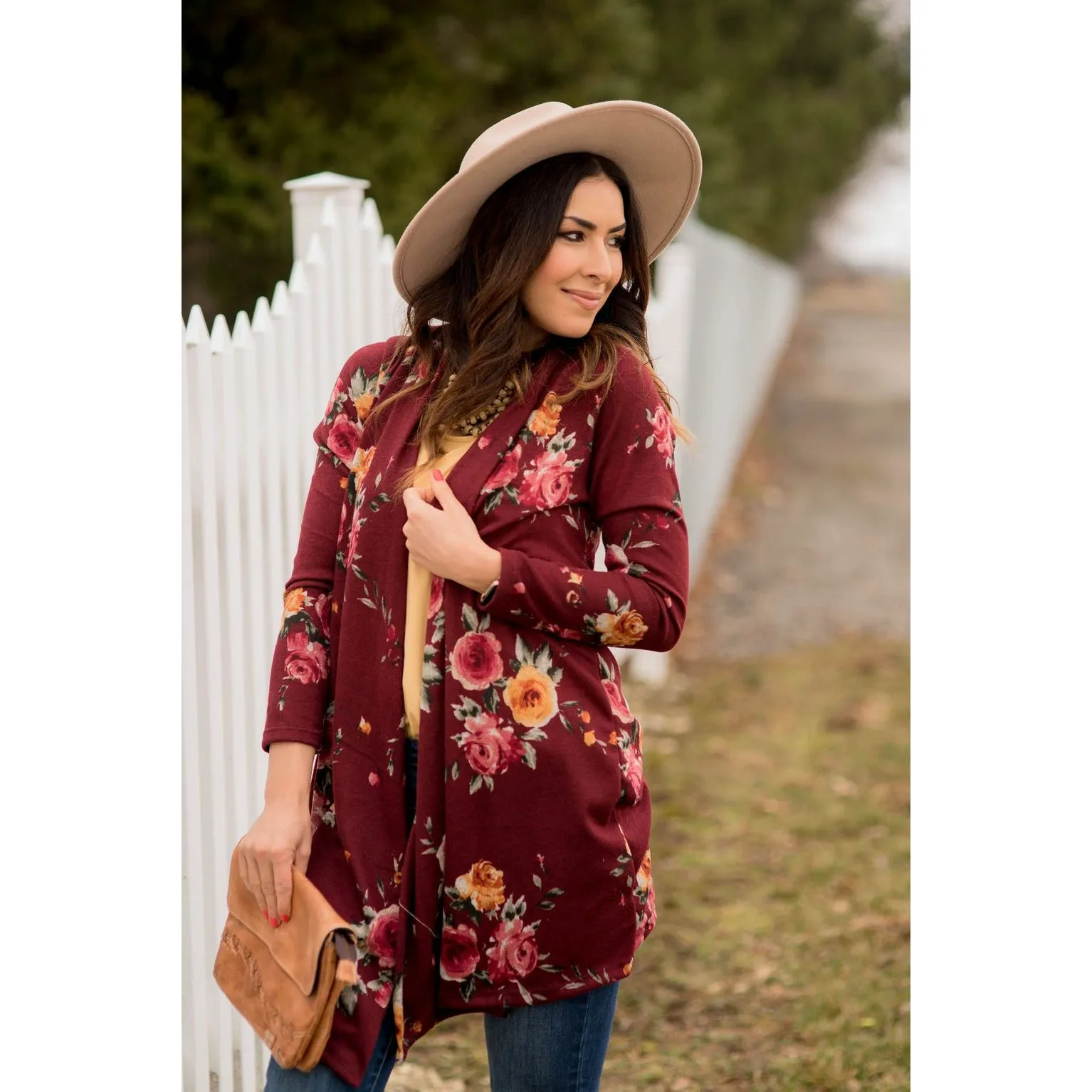 Floral Tunic Cardigan