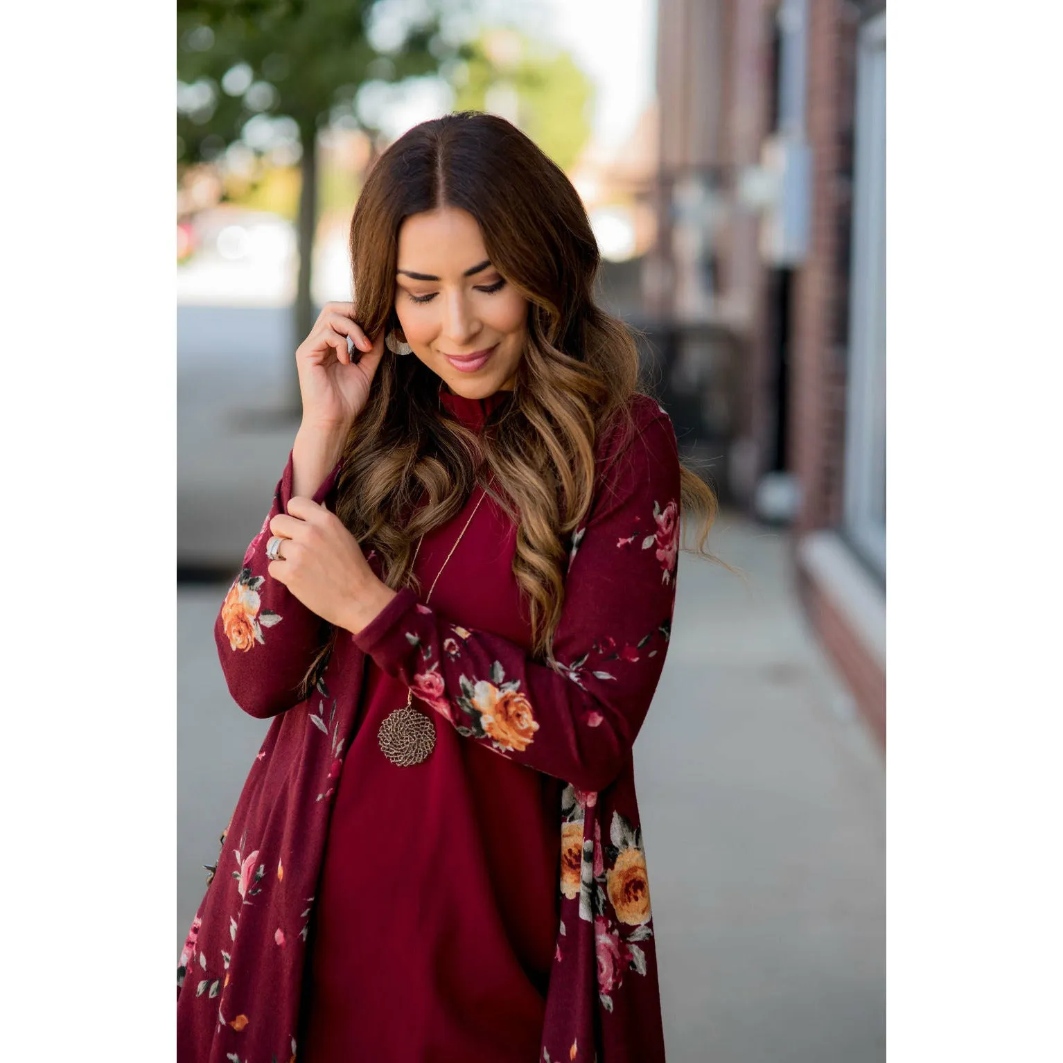 Floral Tunic Cardigan