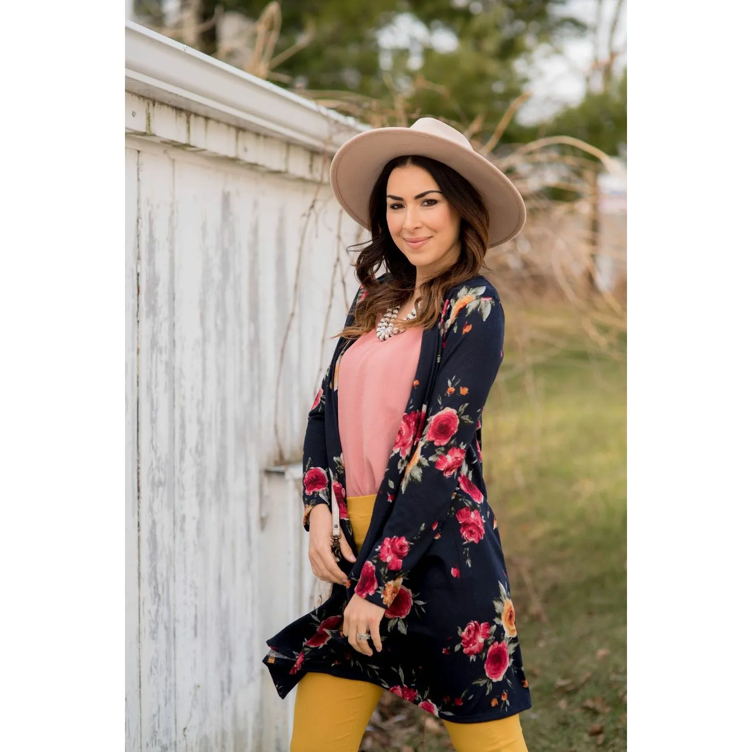 Floral Tunic Cardigan
