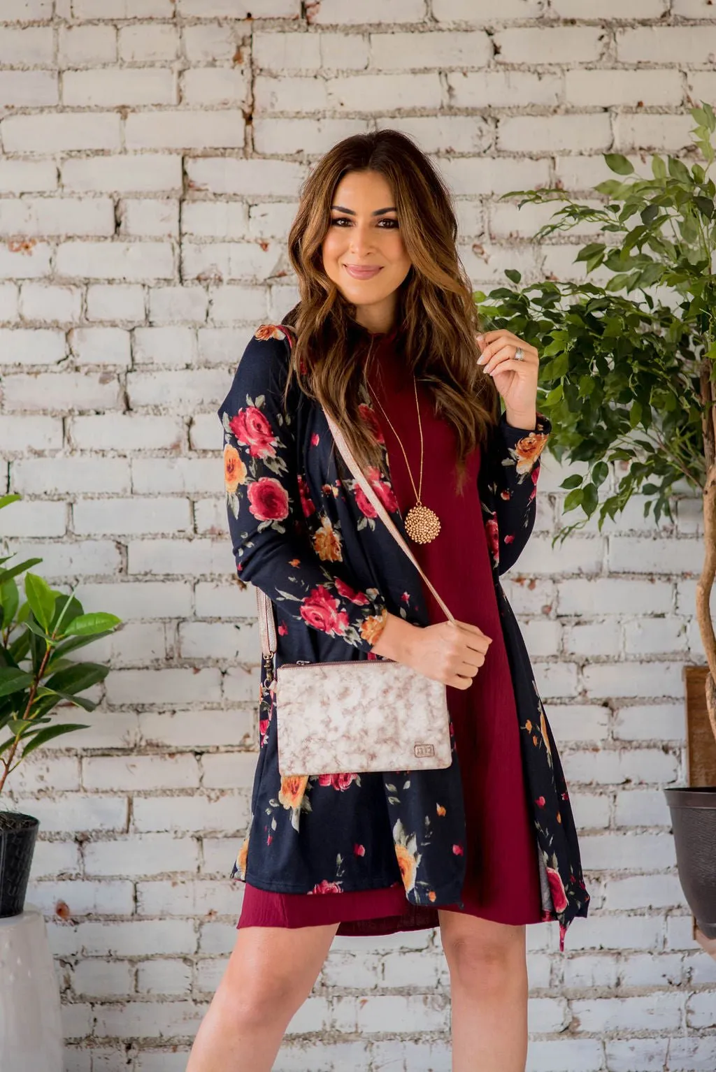 Floral Tunic Cardigan