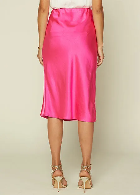 Hot Pink Slip Skirt