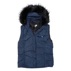 JACK WILLS Parka Gilet Blue Womens UK 12