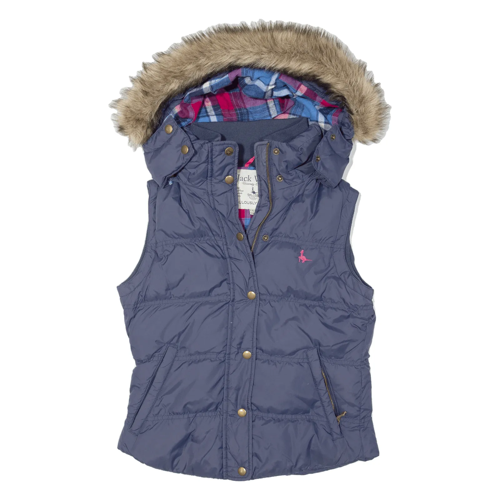JACK WILLS Parka Puffer Gilet Blue Womens UK 8