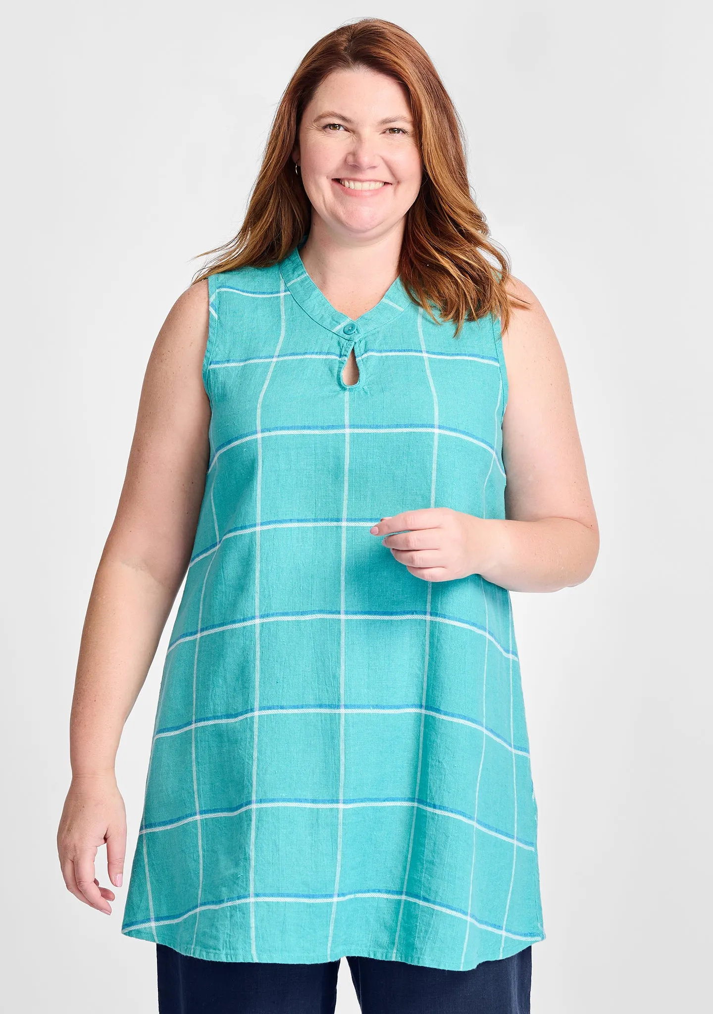 Keyhole Tunic - Linen Tank Top - FINAL SALE