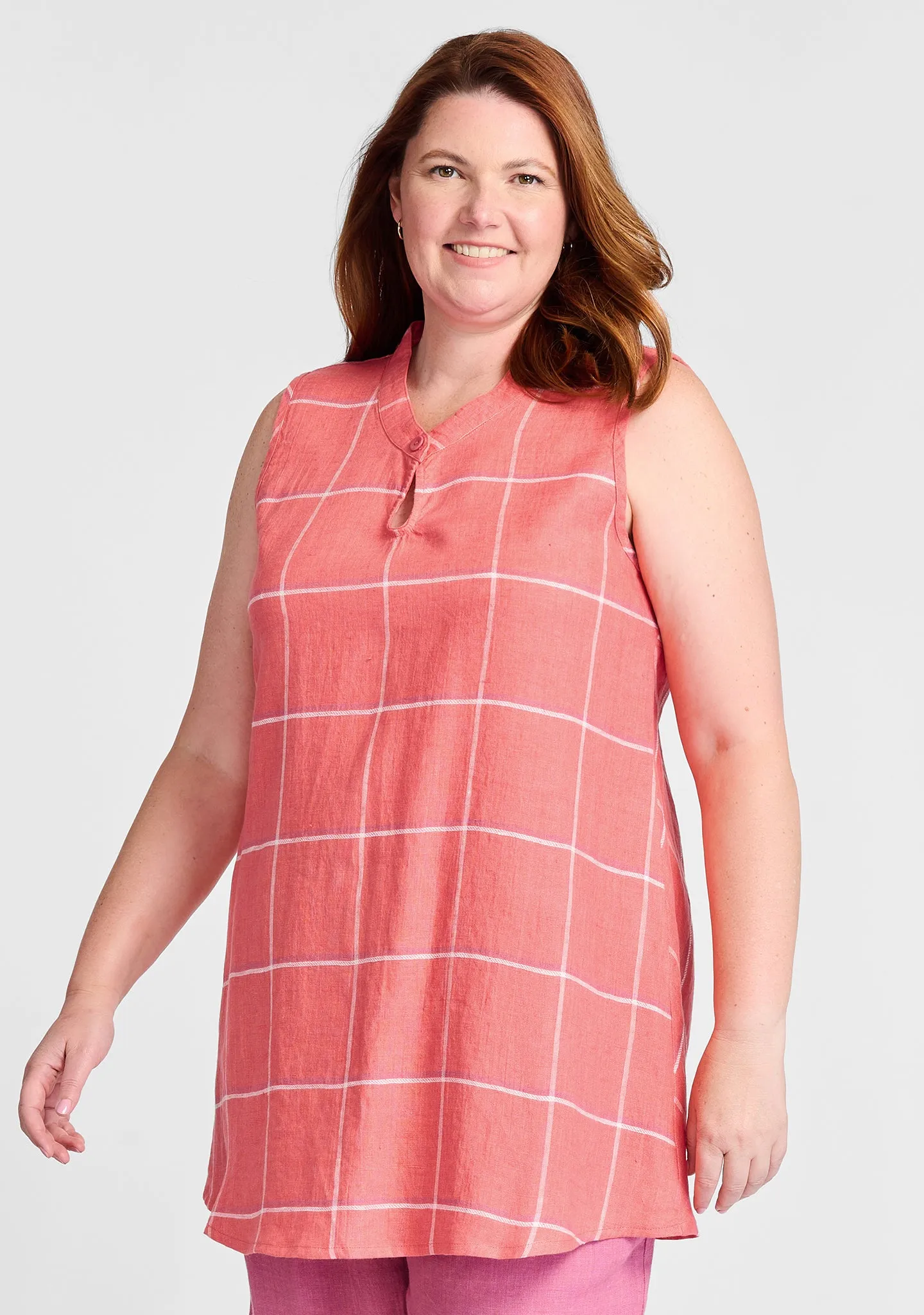 Keyhole Tunic - Linen Tank Top - FINAL SALE