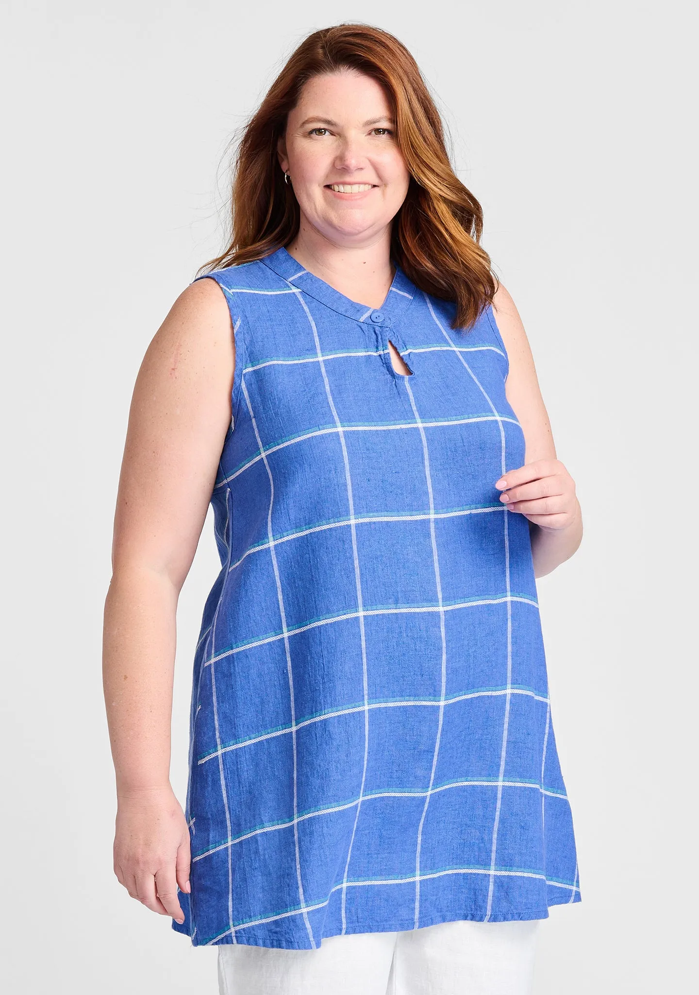 Keyhole Tunic - Linen Tank Top - FINAL SALE