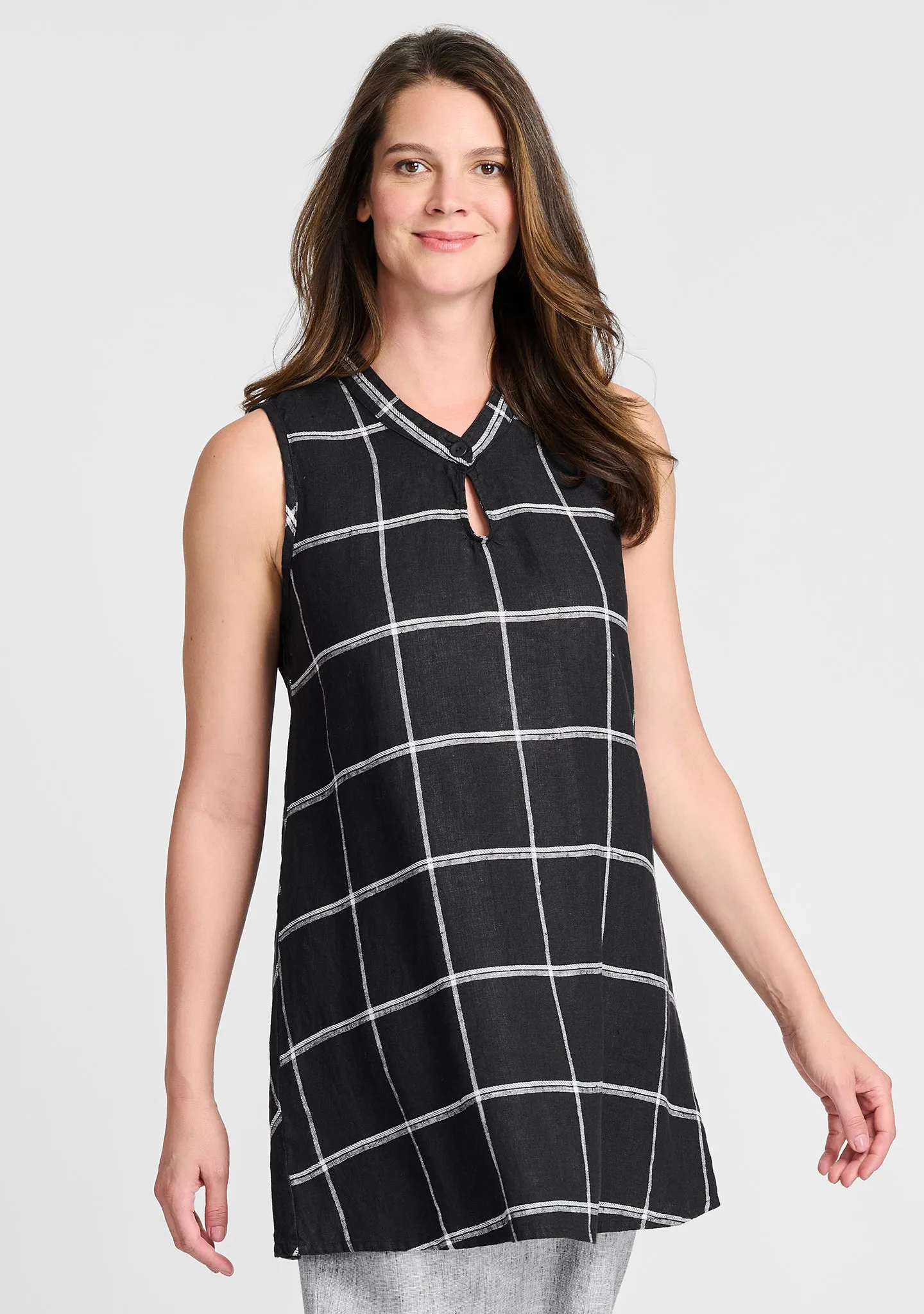 Keyhole Tunic - Linen Tank Top - FINAL SALE