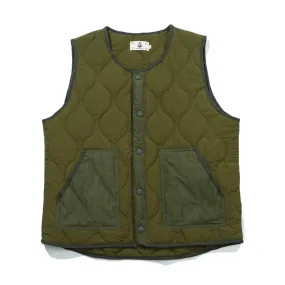 Men Sweater Vest Stitching Quilted Vest Men's Cardigan Warm Vest Loose Street Sleeveless Jacket