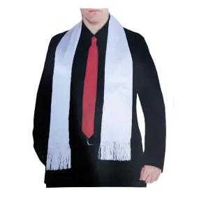 Mens Scarf - White