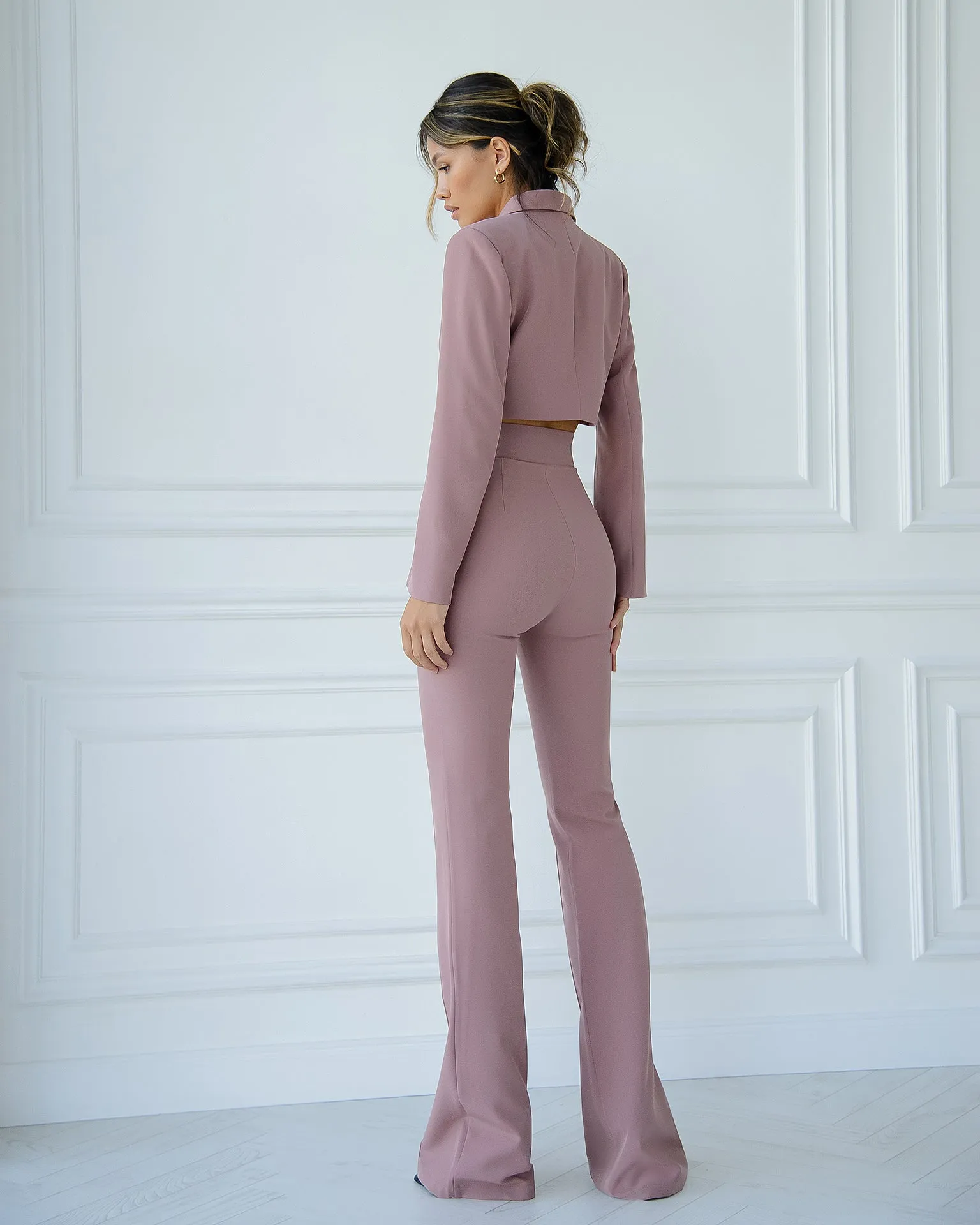 Mocco Crop Jacket Suit 2-Piece