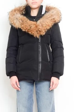 NEW Black Adali Puffer jacket with hood RRP £1200
