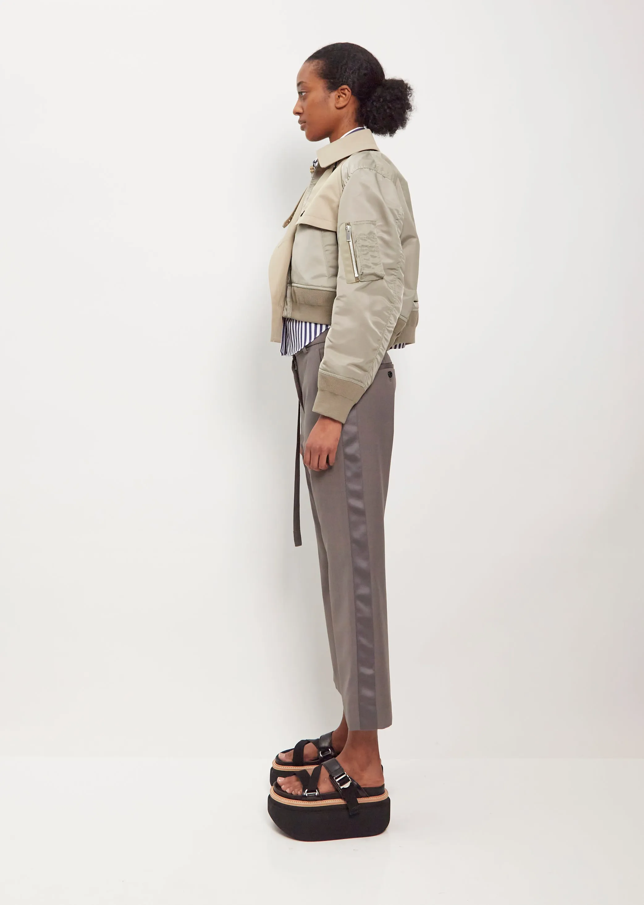 Nylon Twill Blouson Jacket