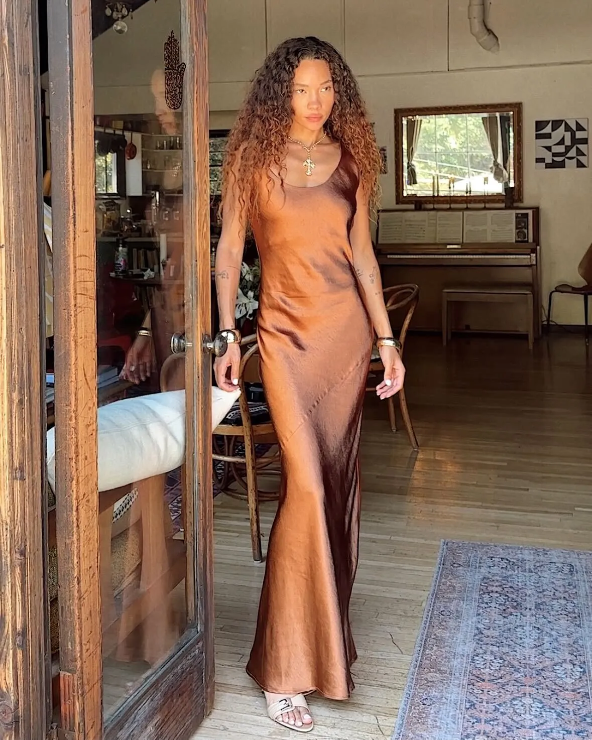 Orion Bronze Maxi Dress