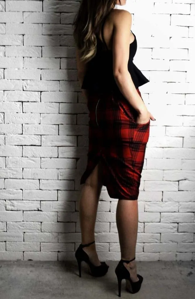 Peplum Bralet - Black