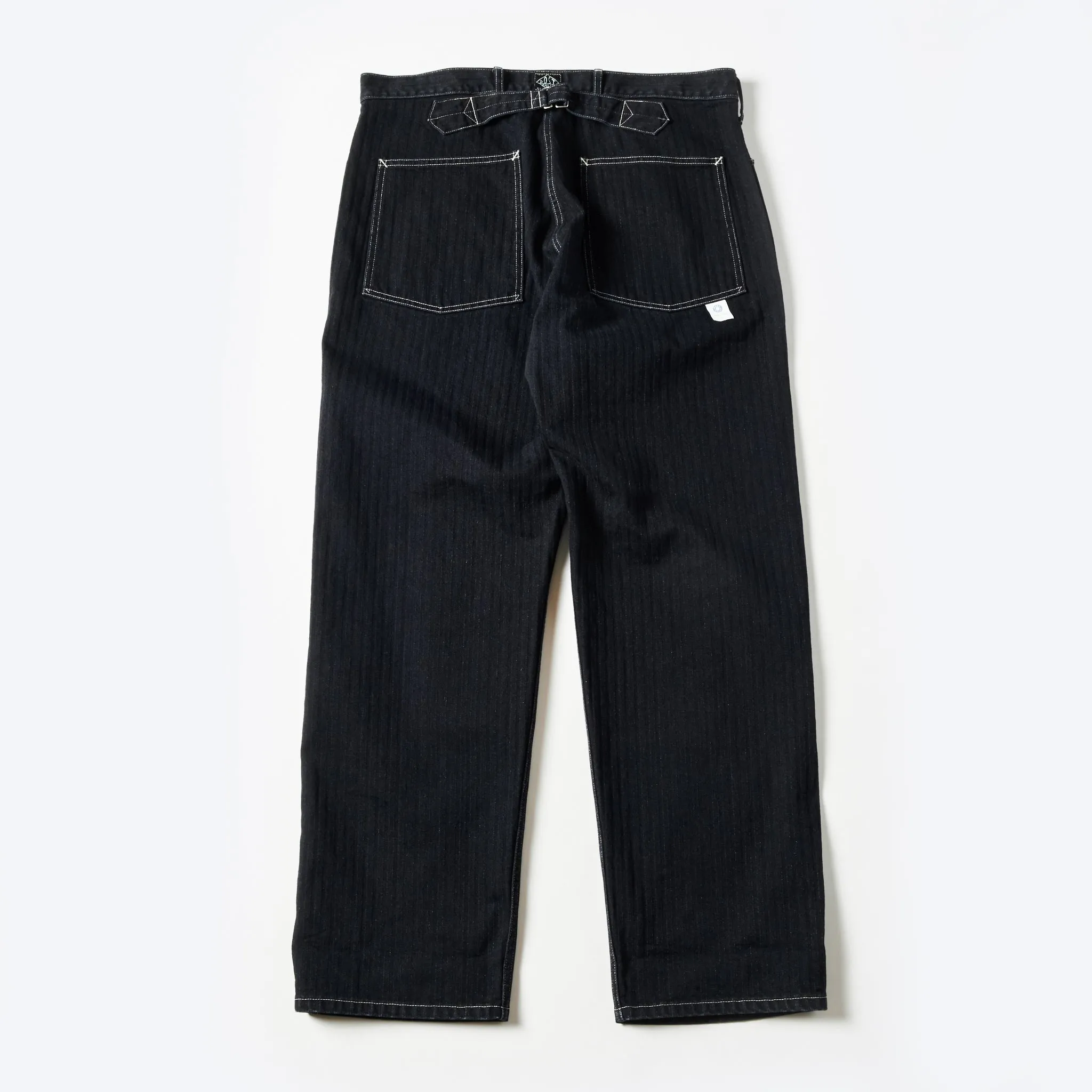 Post O'Alls ARMY Pants Herringbone Denim - Black
