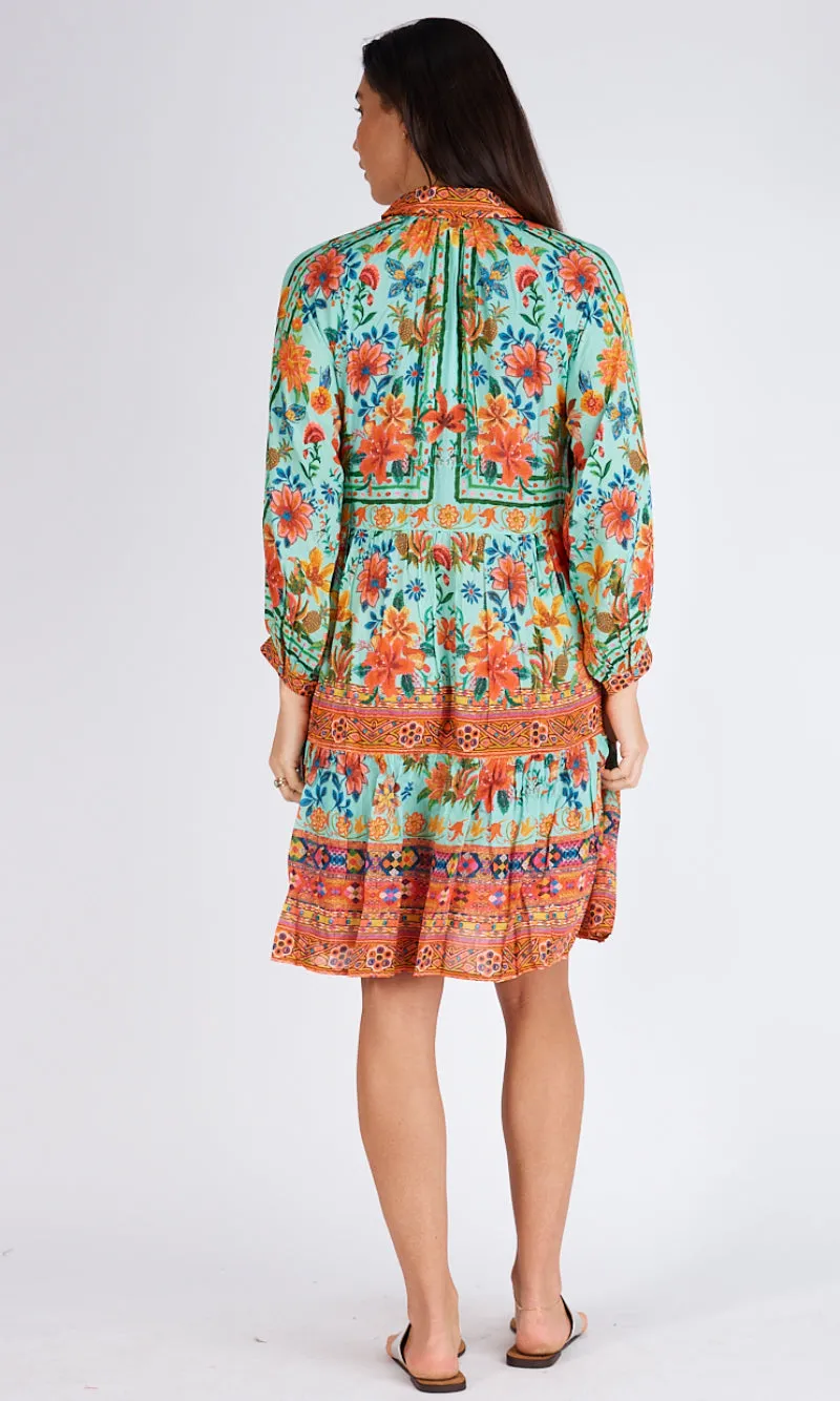 Rayon Modal Tiered Dress Miller, More Colours
