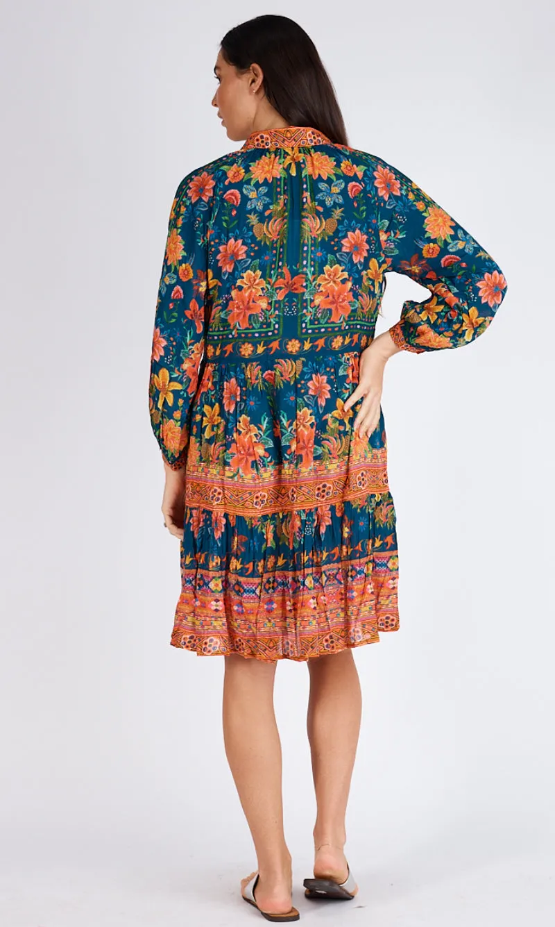 Rayon Modal Tiered Dress Miller, More Colours