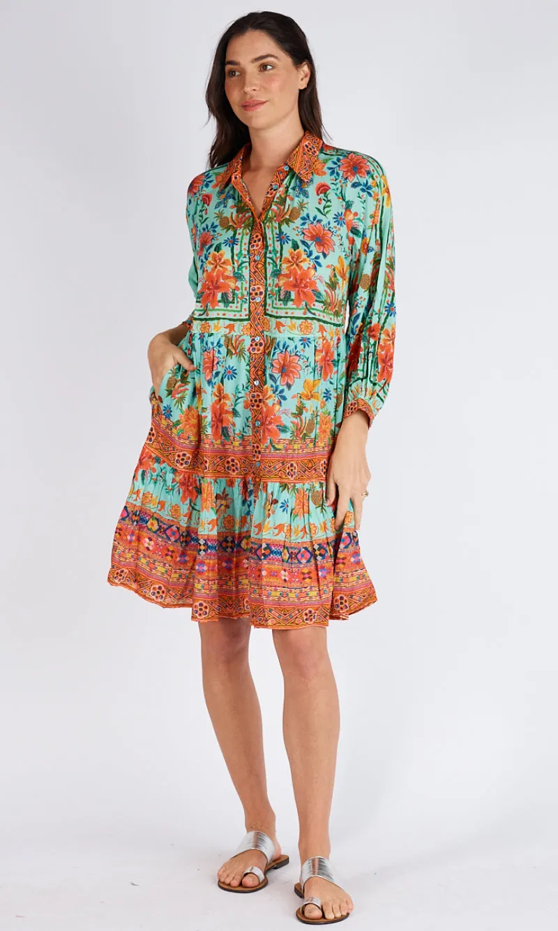 Rayon Modal Tiered Dress Miller, More Colours